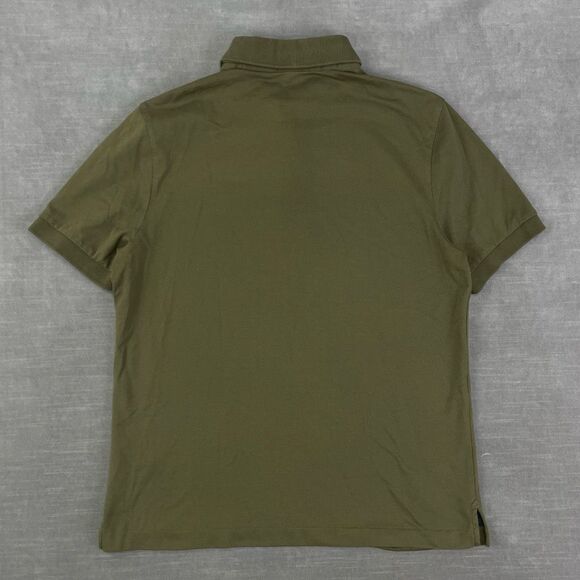 BAOBAB The Perfect Polo Shirt Mens Medium Olive Green Pima Cotton Golf Preppy - Picture 4 of 11